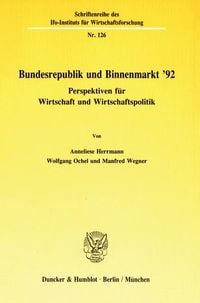 Produktbild: Bundesrepublik und Binnenmarkt '92.