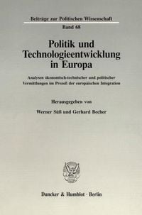 Produktbild: Politik und Technologieentwicklung in Europa.