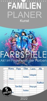 Bild vom Artikel FARBSPIELE - Akt im Feuerwerk der Farben - Familienplaner hoch (Wandkalender 2022 , 21 cm x 45 cm, hoch) vom Autor Ulrich Allgaier (ullision)