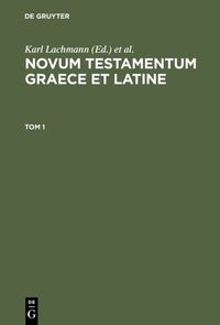Produktbild: Novum Testamentum Graece et Latine. Tom 1