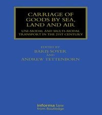 Produktbild: Carriage of Goods by Sea, Land and Air