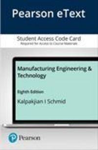 Produktbild: Pearson eText 2.0 Manufacturing Engineering & Technology -- Access Card