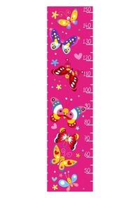 Produktbild: HTI-Living HTI-Line Kinder-Messlatte Butterfly HTI-Line Kinder-Messlatte Butterfly