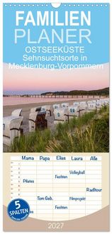 Produktbild: Familienplaner 2027 - OSTSEEK&Uuml;STE Sehnsuchtsorte in Mecklenburg-Vorpommern mit 5 Spalten (Wandkalender, 21 x 45 cm) CALVENDO