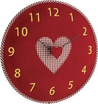 Produktbild: TFA Dostmann 60.3025.05 Quarz Wanduhr 330mm x 40mm Rot