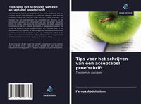 Produktbild: Tips voor het schrijven van een acceptabel proefschrift