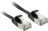 Produktbild: LINDY 47485 RJ45 Patchkabel CAT 6a U/FTP 10.00m Schwarz mit Rastnasenschutz 1St.