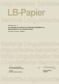 Produktbild: Zur Anwendung der generativen Transformationsgrammatik im Englischunterricht an deutschen Schulen