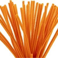 Produktbild: Creativ Company Chenilledraht, L 30 cm, Dicke 6 mm, Orange, 50 Stk