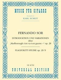 Produktbild: Sor, F: Introduktion und Variationen &uuml;ber "Malborough s'en v
