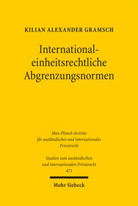 Produktbild: Gramsch, K: International-einheitsrechtliche Abgrenzungsnorm