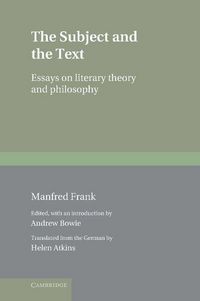 Produktbild: The Subject and the Text