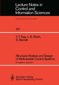Produktbild: Structural Analysis and Design of Multivariable Control Systems