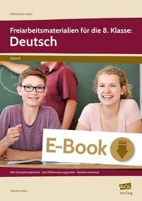 Produktbild: Freiarbeitsmaterialien f&uuml;r die 8. Klasse: Deutsch