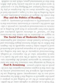 Produktbild: Play and the Politics of Reading