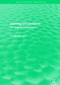 Produktbild: Alderson, P: Learning and Inclusion