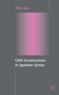 Produktbild: Cleft Constructions in Japanese Syntax
