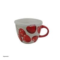 Produktbild: neuetischkultur Suppentasse 0,5 Liter mit Deckel Cherry Suppentasse 0,5 Liter mit Deckel Cherry