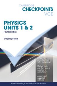Produktbild: Boydell, S: Cambridge Checkpoints VCE Physics 1&2