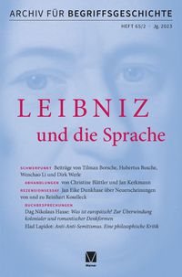 Produktbild: Archiv f&uuml;r Begriffsgeschichte. Band 65,2