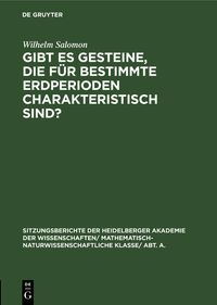 Produktbild: Gibt es Gesteine, die f&uuml;r bestimmte Erdperioden charakteristisch sind?