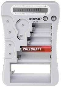 Bild vom Artikel VOLTCRAFT Batterietester VC1T Messbereich (Batterietester) 1,5 V, 3 V, 6 V, 9 V Batterie VC-12613270 vom Autor 