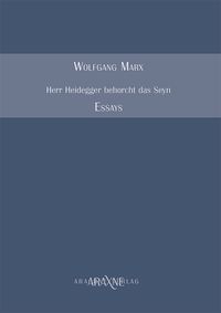 Produktbild: Herr Heidegger behorcht das Seyn