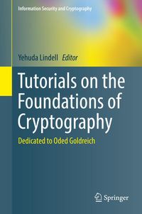 Produktbild: Tutorials on the Foundations of Cryptography