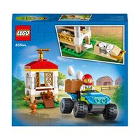 LEGO City 60344 Hühnerstall Set, Bauernhof Spielzeug für Kinder