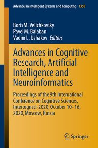 Produktbild: Advances in Cognitive Research, Artificial Intelligence and Neuroinformatics