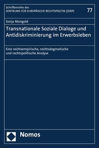 Produktbild: Transnationale Soziale Dialoge und Antidiskriminierung im Erwerbsleben