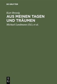 Produktbild: Aus meinen Tagen und Tr&auml;umen