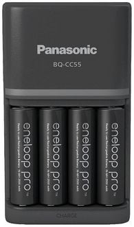 Produktbild: Panasonic Smart & Quick BQ-CC55 +4x eneloop Pro AA Akkupack-Ladeger&auml;t NiMH Micro (AAA), Mignon (AA)