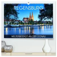 Produktbild: Regensburg - Welterbestadt an der Donau (hochwertiger Premium Wandkalender 2027 DIN A2 quer), Kunstdruck in Hochglanz