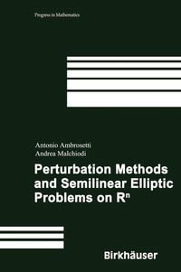 Produktbild: Perturbation Methods and Semilinear Elliptic Problems on R^n