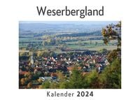 Produktbild: Weserbergland (Wandkalender 2024, Kalender DIN A4 quer, Monatskalender im Querformat mit Kalendarium, Das perfekte Geschenk)