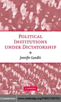 Produktbild: Political Institutions under Dictatorship