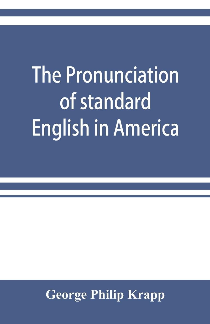 Produktbild: The pronunciation of standard English in America