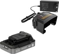 Produktbild: Black & Decker BDL2018S1B-QW Werkzeug-Akku und Ladeger&auml;t 18V 2Ah Li-Ion