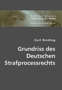 Produktbild: Grundriss des Deutschen Strafprocessrechts