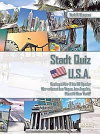 Produktbild: Stadt Quiz U.S.A. | Buchspiel für 2 bis 20 Spieler | Wer erkennt Las Vegas, Los Angeles, Miami & New York?