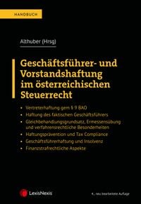 Produktbild: Gesch&auml;ftsf&uuml;hrer- und Vorstandshaftung im &ouml;sterreichischen Steuerrecht