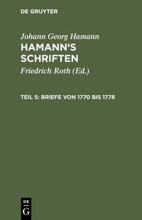 Produktbild: Briefe von 1770 bis 1778