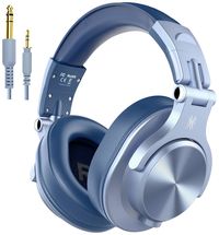 Produktbild: OneOdio Fusion A70 DJ Over Ear Headset Bluetooth® Stereo Blau High-Resolution Audio Headset, Schwenkbare Ohrmuscheln
