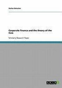 Produktbild: Corporate finance and the theory of the firm