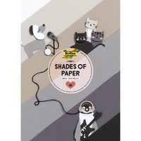 Produktbild: folia Bastelblock Tonpapier & Fotokarton Shades of Paper grau DIN A4 20 Blatt