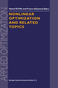 Produktbild: Nonlinear Optimization and Related Topics