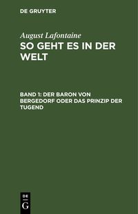 Produktbild: Der Baron von Bergedorf oder das Prinzip der Tugend