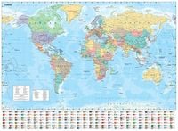 Produktbild: Collins Large World Wall Paper Map (70 x 91.5 cm)