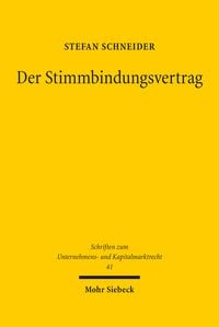 Produktbild: Der Stimmbindungsvertrag